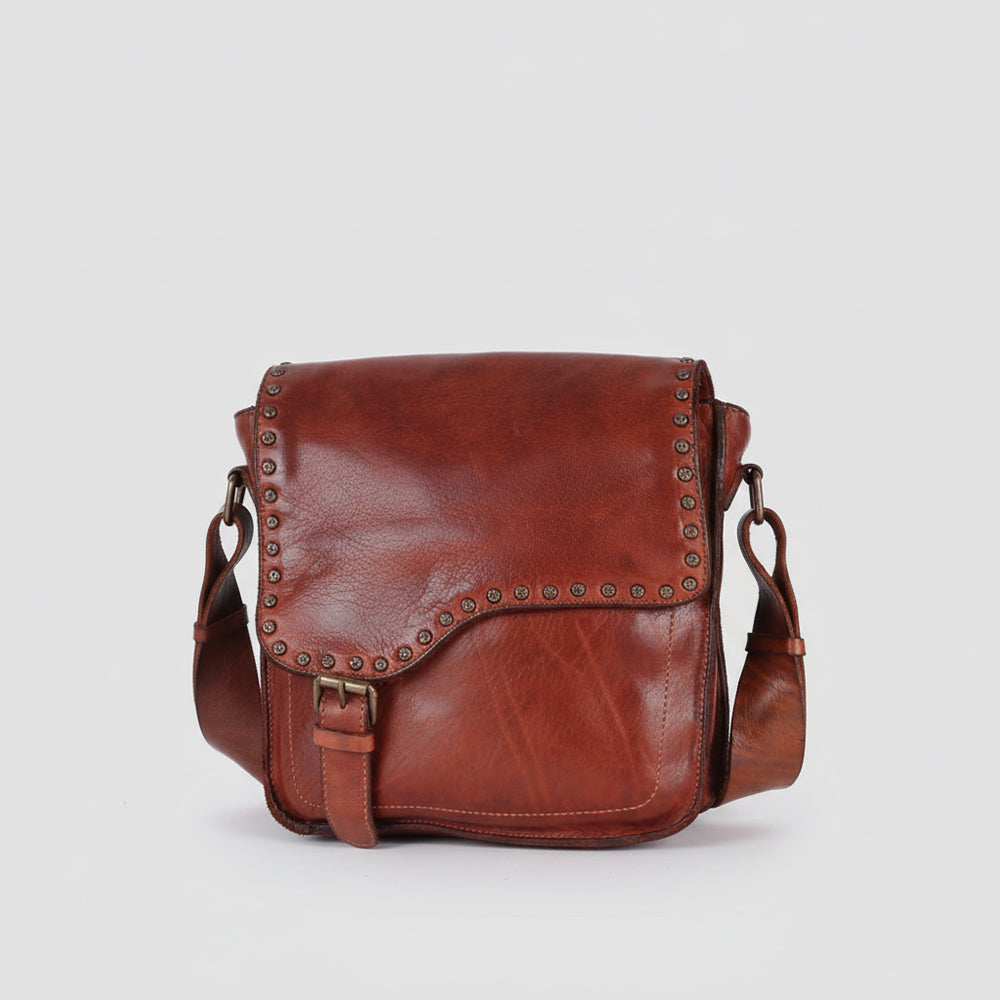 SWC198 Valmonte - Riveted Messenger Bag