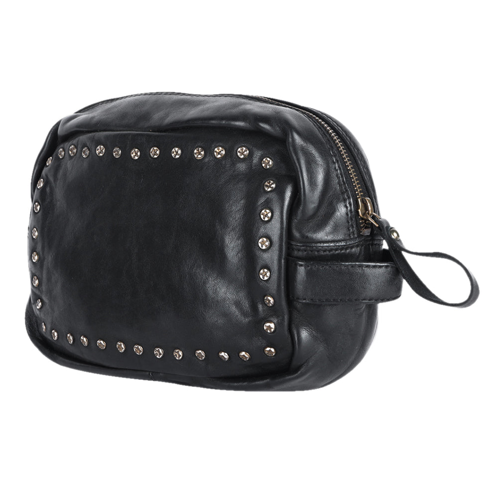 SWC200BLK Toiletry Genuine western Leather women bag