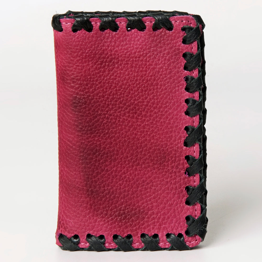 ADBGM246 Leather Whipstitch Wallet - Compact Horizontal Western Card Holder