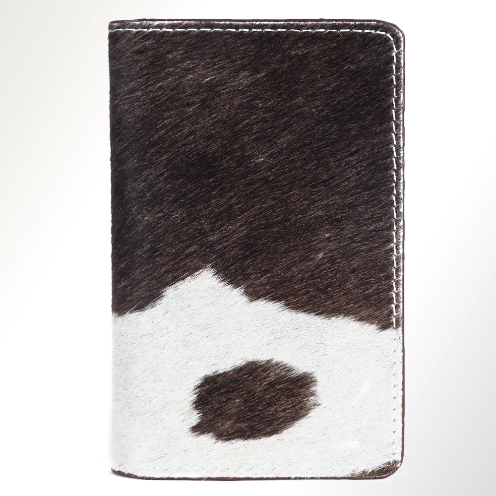ADBGM246 American Darling Hair-On Leather Card Holder with Slim Bifold Design