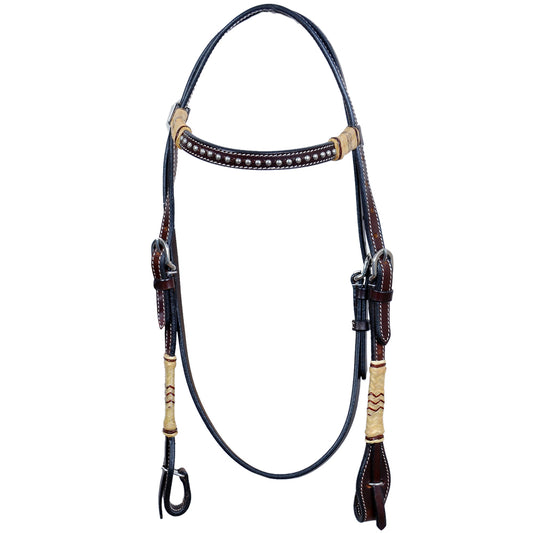 BEHSE104-Western Leather Headstall