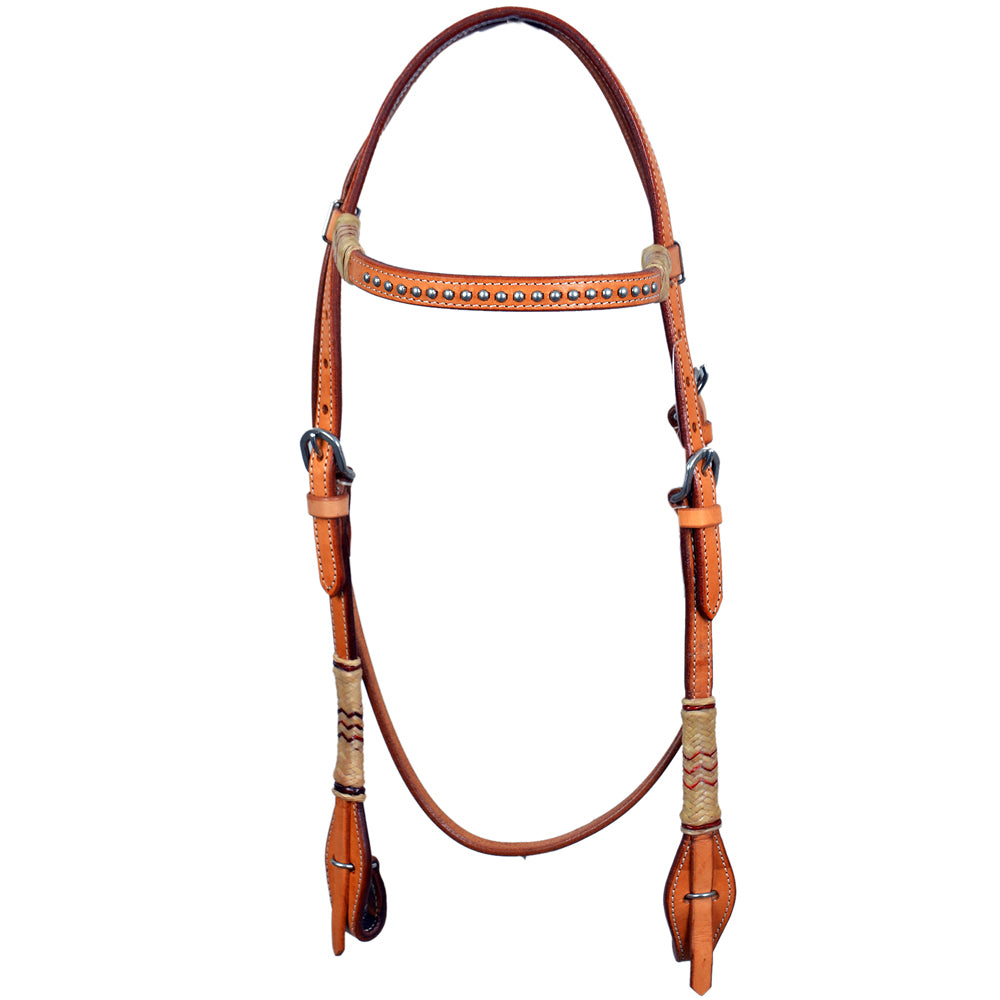 BEHSE104-Western Leather Headstall