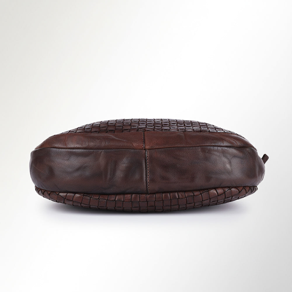 SWC130 Modern Weave-Pattern Shoulder Bag