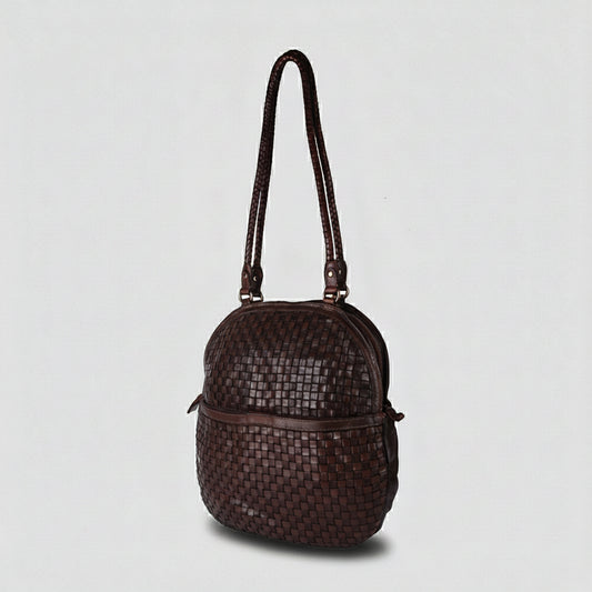 SWC130 Modern Weave-Pattern Shoulder Bag
