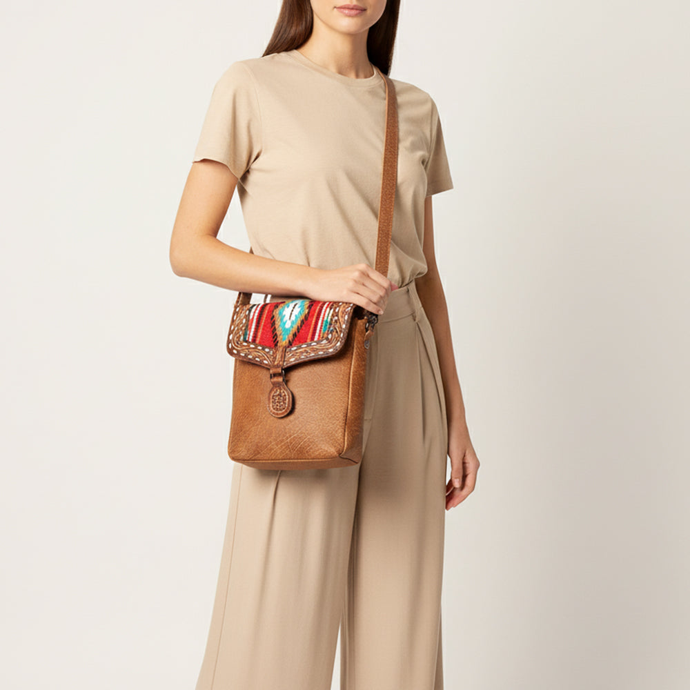 LC-ADBGZ594 Crossbody Genuine Western Leather Women Bag Becca