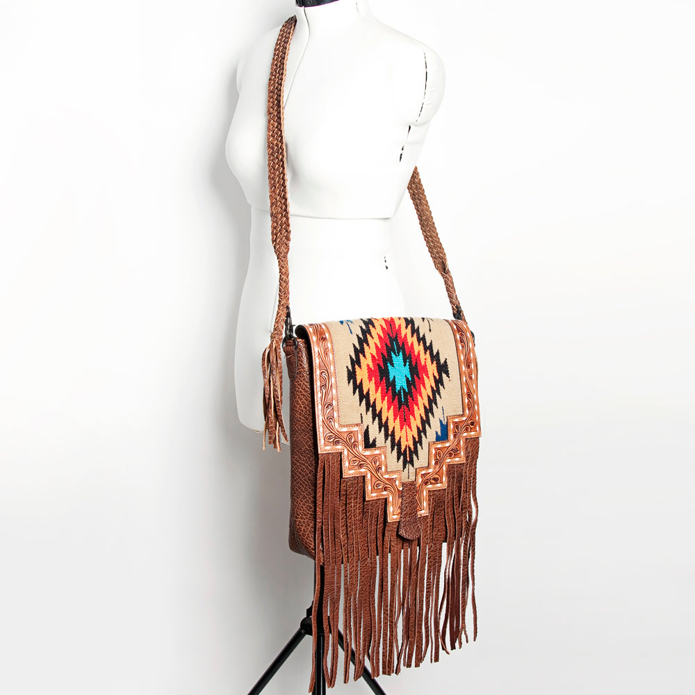 LC-ADBGZ595B Messenger Genuine Western Leather Women Bag Becca