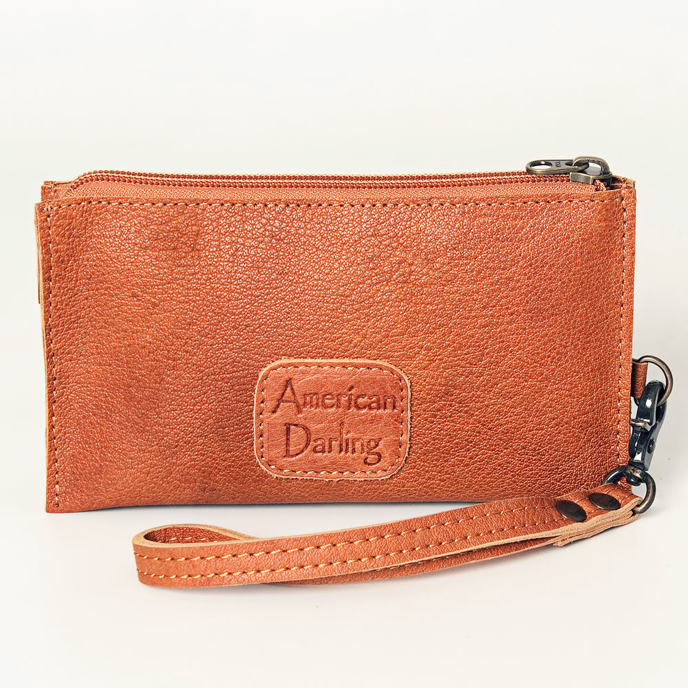 ADBG811 American Darling Handcrafted Leather Wristlet bag - Premium Full Grain Western Purse