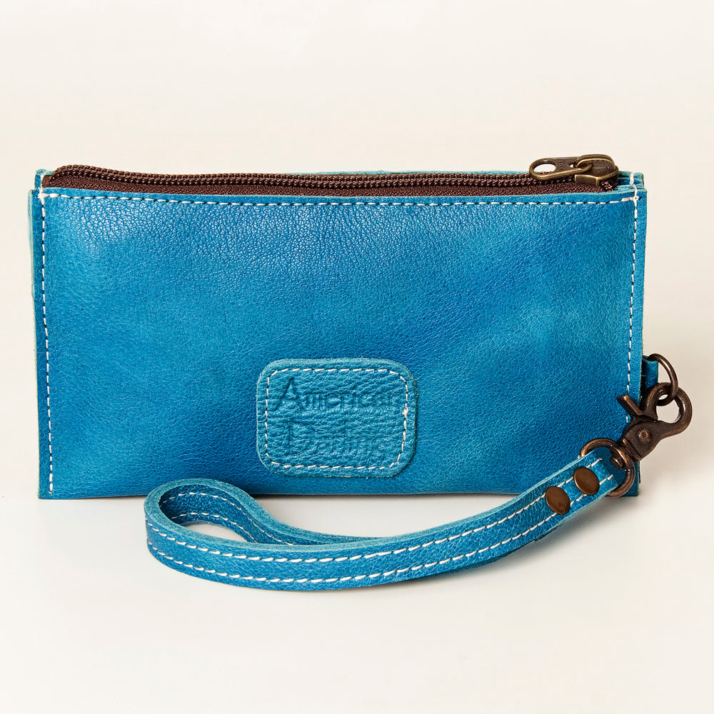 ADBG811 American Darling Handcrafted Leather Wristlet bag - Premium Full Grain Western Purse
