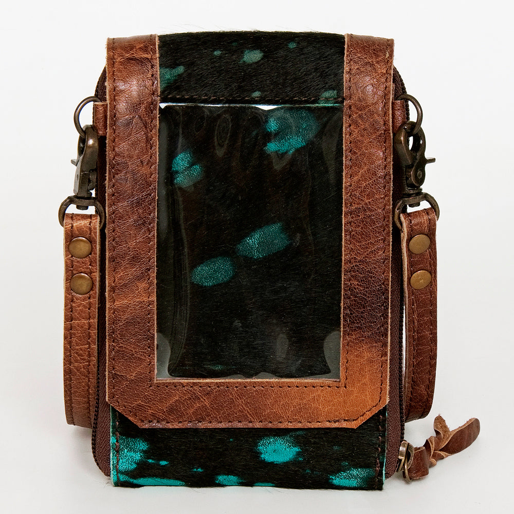 LC-ADBG822 Western Style Hair-On Leather Cellphone Wallet Bag