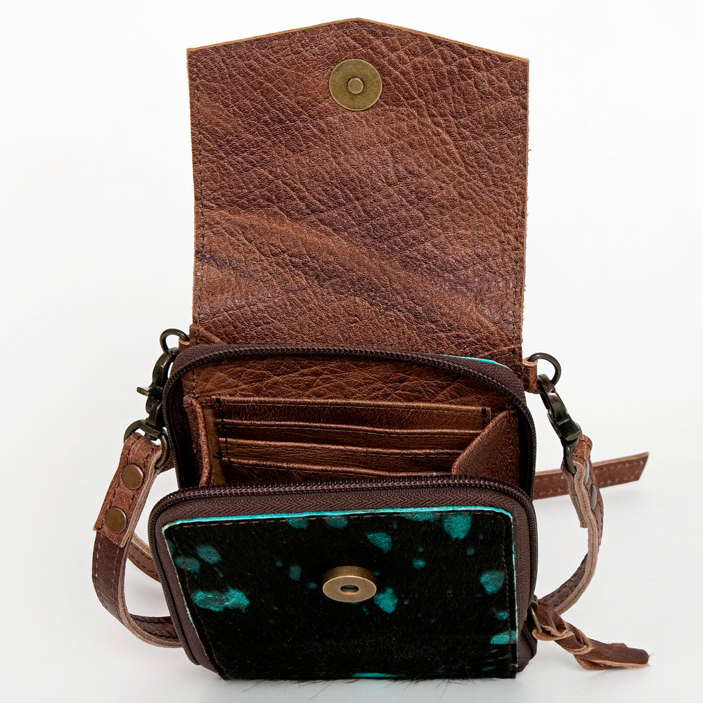 LC-ADBG822 Western Style Hair-On Leather Cellphone Wallet Bag