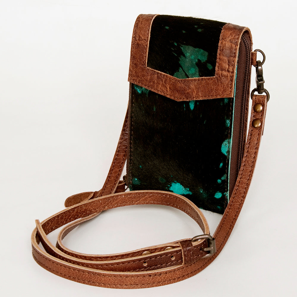 LC-ADBG822 Western Style Hair-On Leather Cellphone Wallet Bag