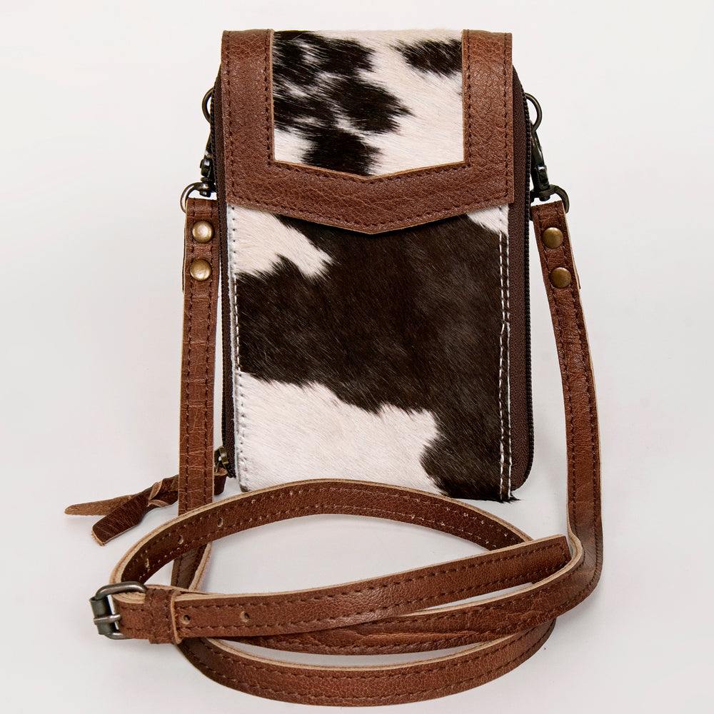 LC-ADBG822 Western Style Hair-On Leather Cellphone Wallet Bag