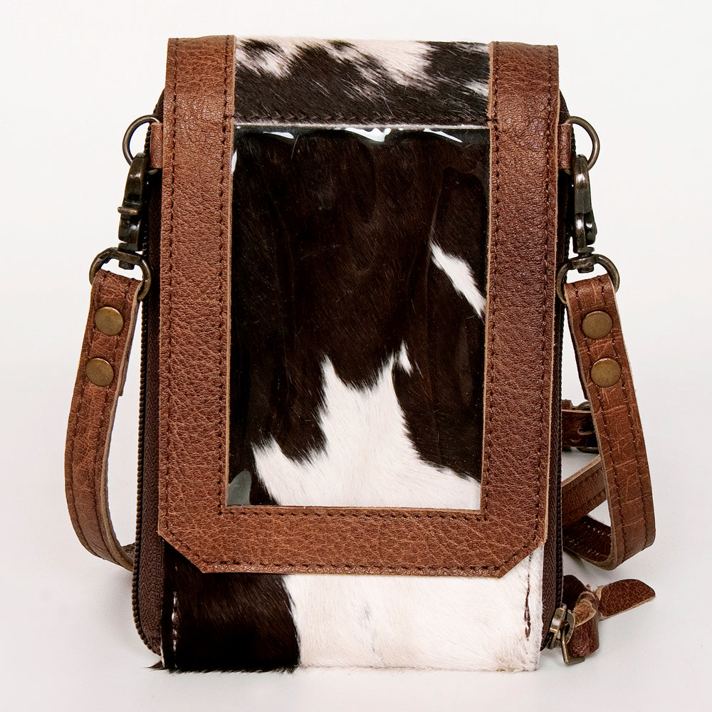 LC-ADBG822 Western Style Hair-On Leather Cellphone Wallet Bag