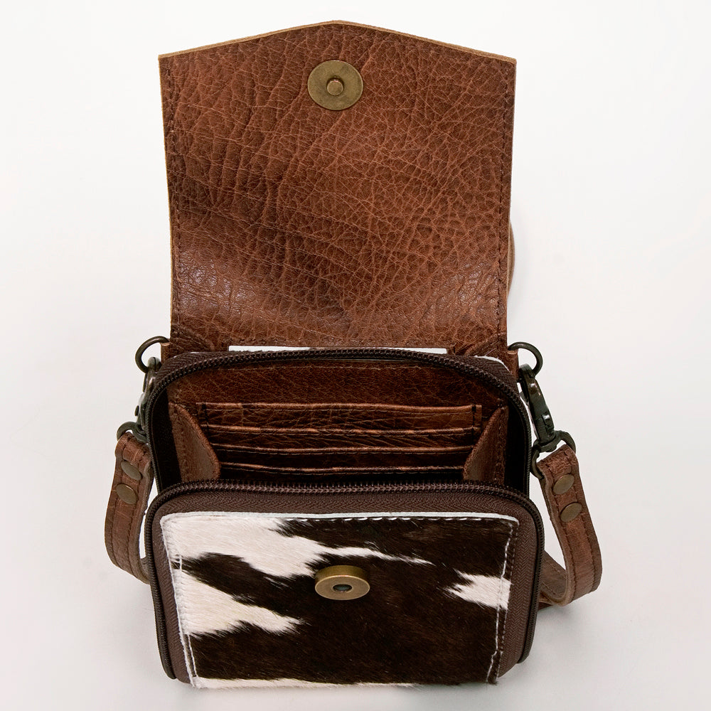 LC-ADBG822 Western Style Hair-On Leather Cellphone Wallet Bag