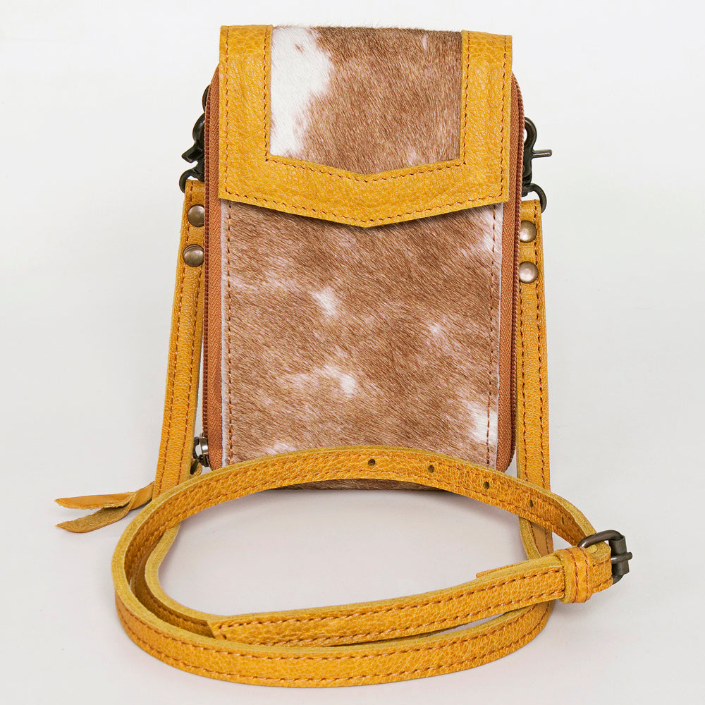 LC-ADBG822 Western Style Hair-On Leather Cellphone Wallet Bag