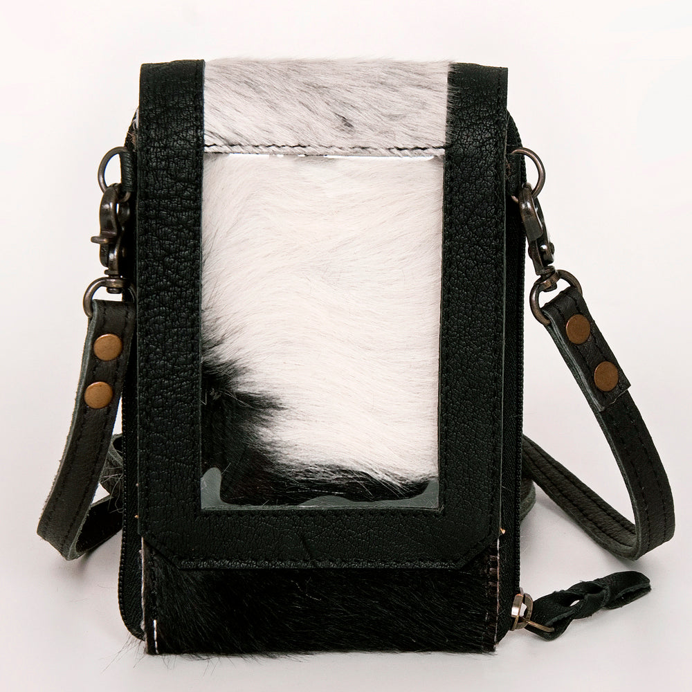 LC-ADBG822 Western Style Hair-On Leather Cellphone Wallet Bag