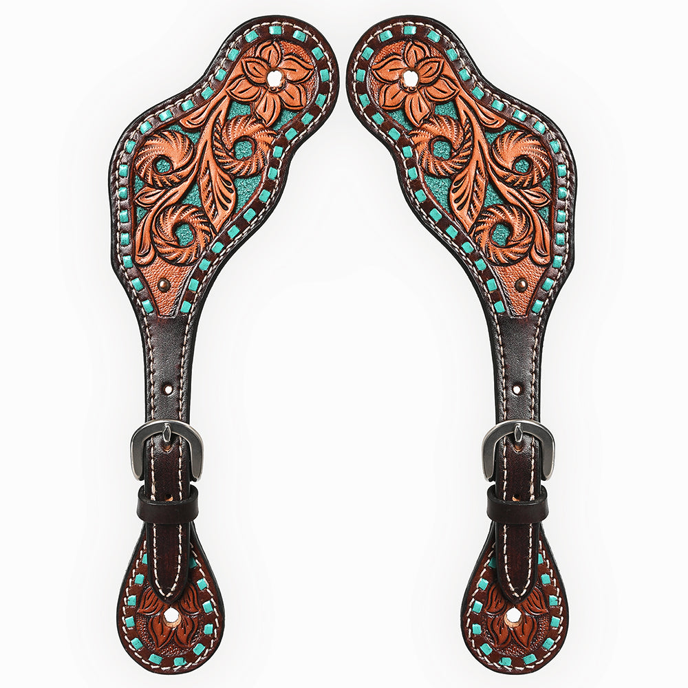 BER241-Western American Leather Spur Strap