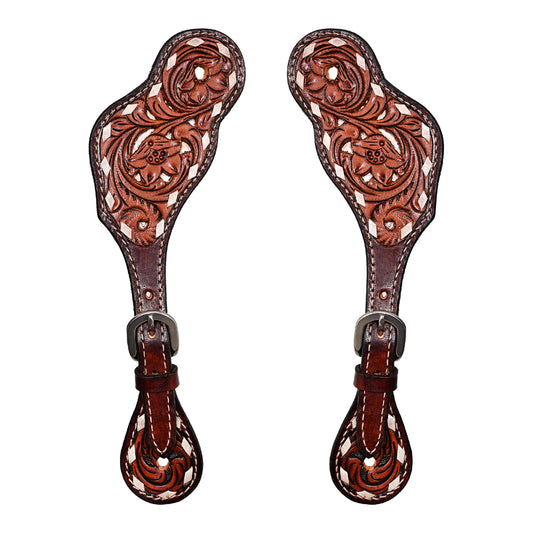 BER246-Western American Leather Spur Strap