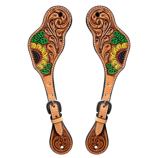 BER247-Western American Leather Spur Strap