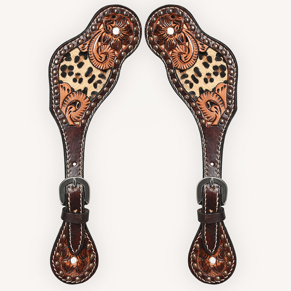 BER249-Western American Leather Spur Strap