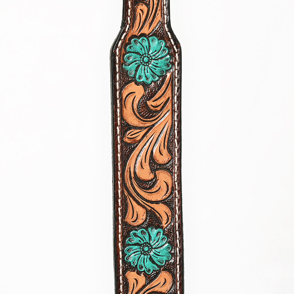 BER175-Western leather Dog Collar