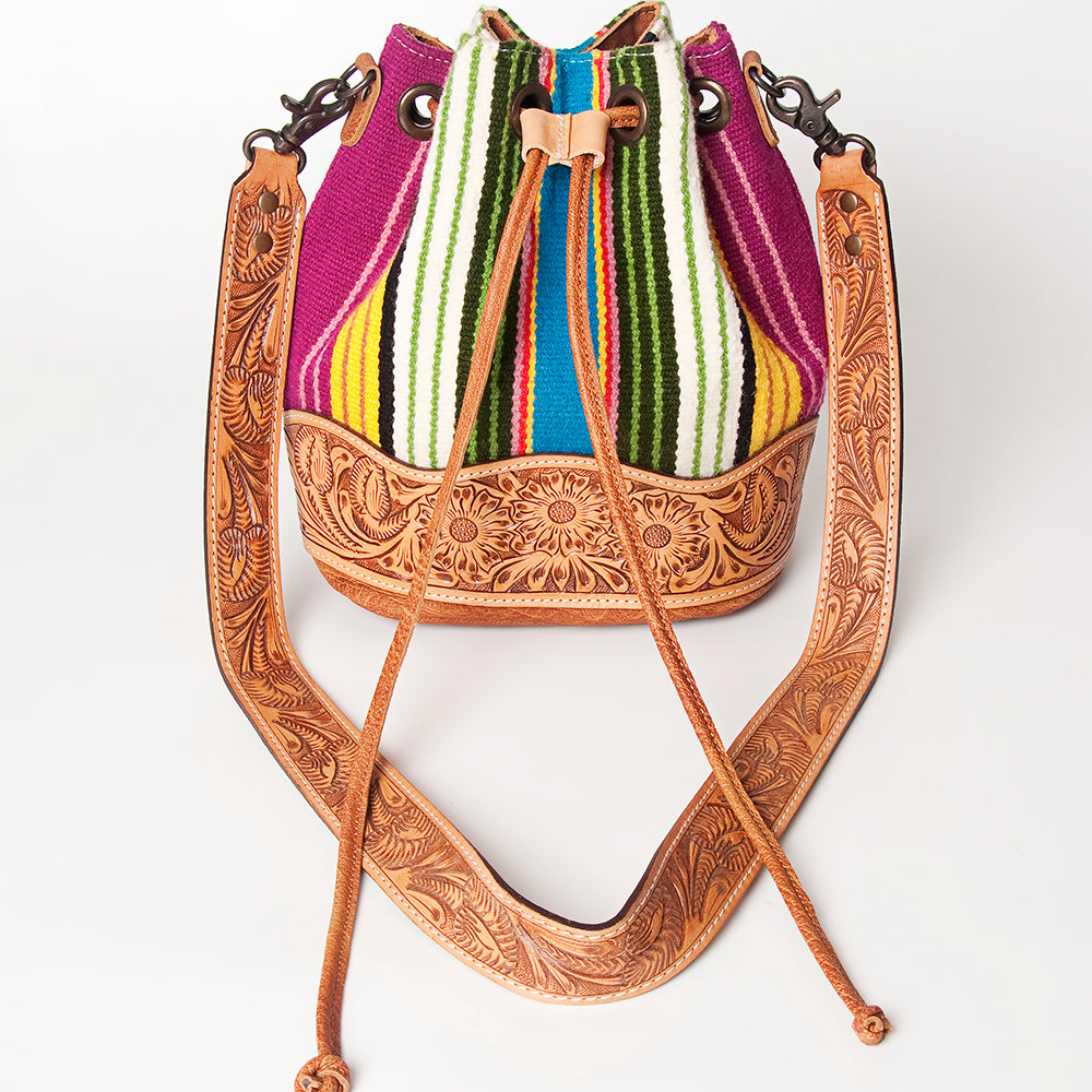 LC-ADBG569 Bucket Genuine Western Leather Women Bag