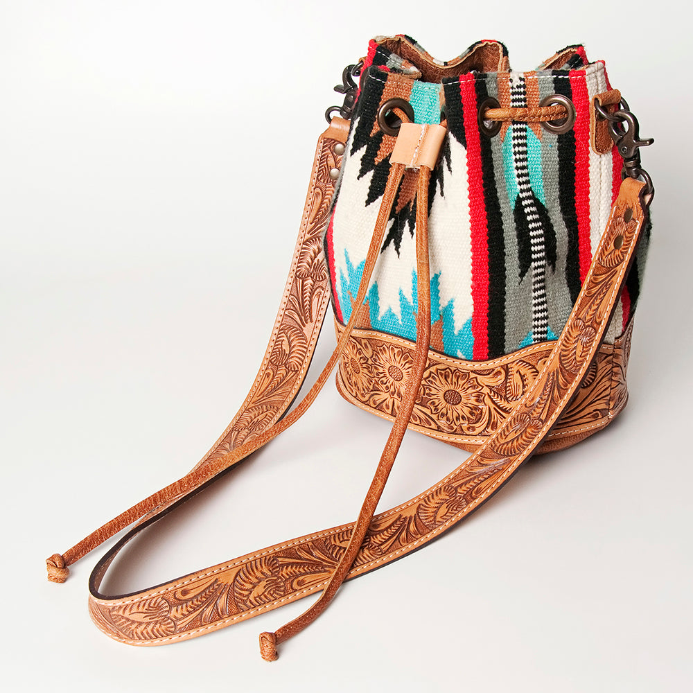 LC-ADBG569 Bucket Genuine Western Leather Women Bag