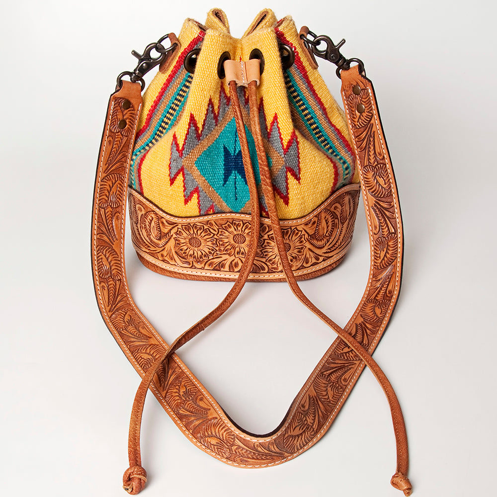 LC-ADBG569 Bucket Genuine Western Leather Women Bag