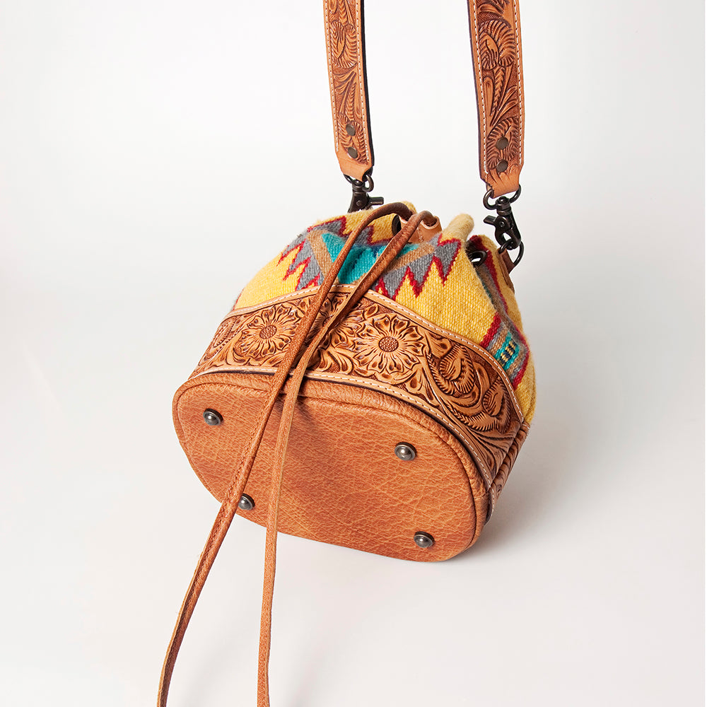 LC-ADBG569 Bucket Genuine Western Leather Women Bag