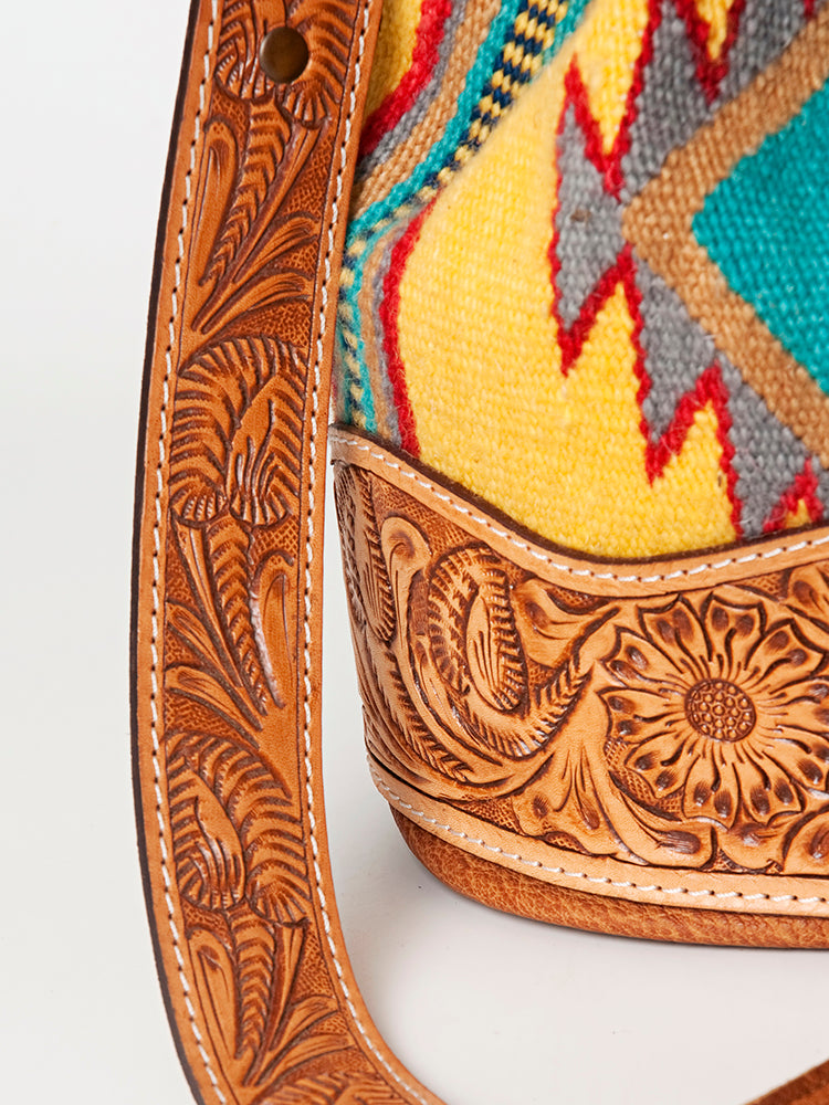 LC-ADBG569 Bucket Genuine Western Leather Women Bag