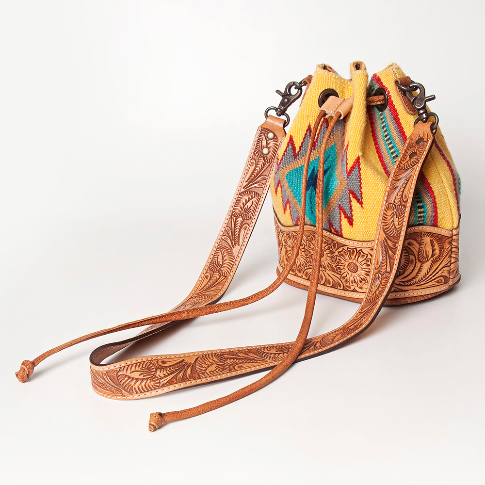 LC-ADBG569 Bucket Genuine Western Leather Women Bag