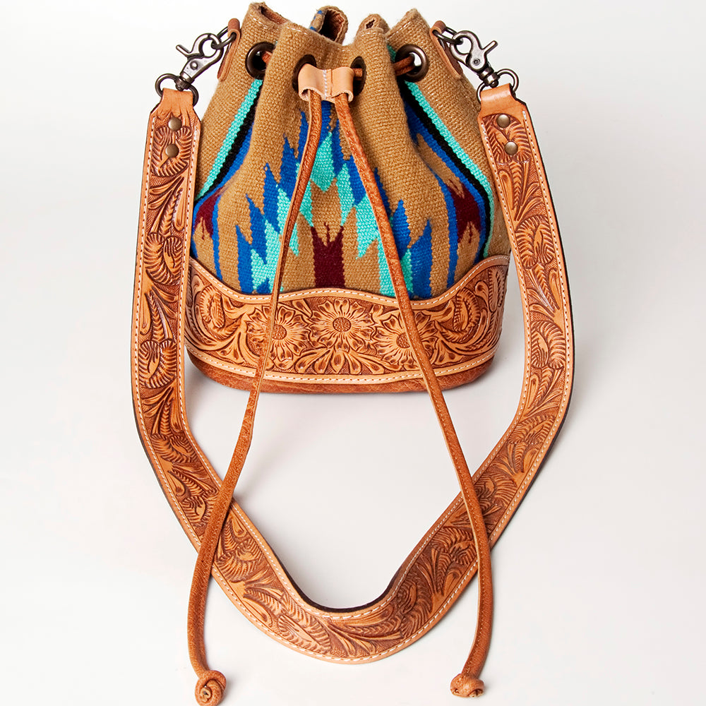 LC-ADBG569 Bucket Genuine Western Leather Women Bag