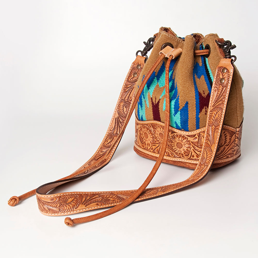 LC-ADBG569 Bucket Genuine Western Leather Women Bag