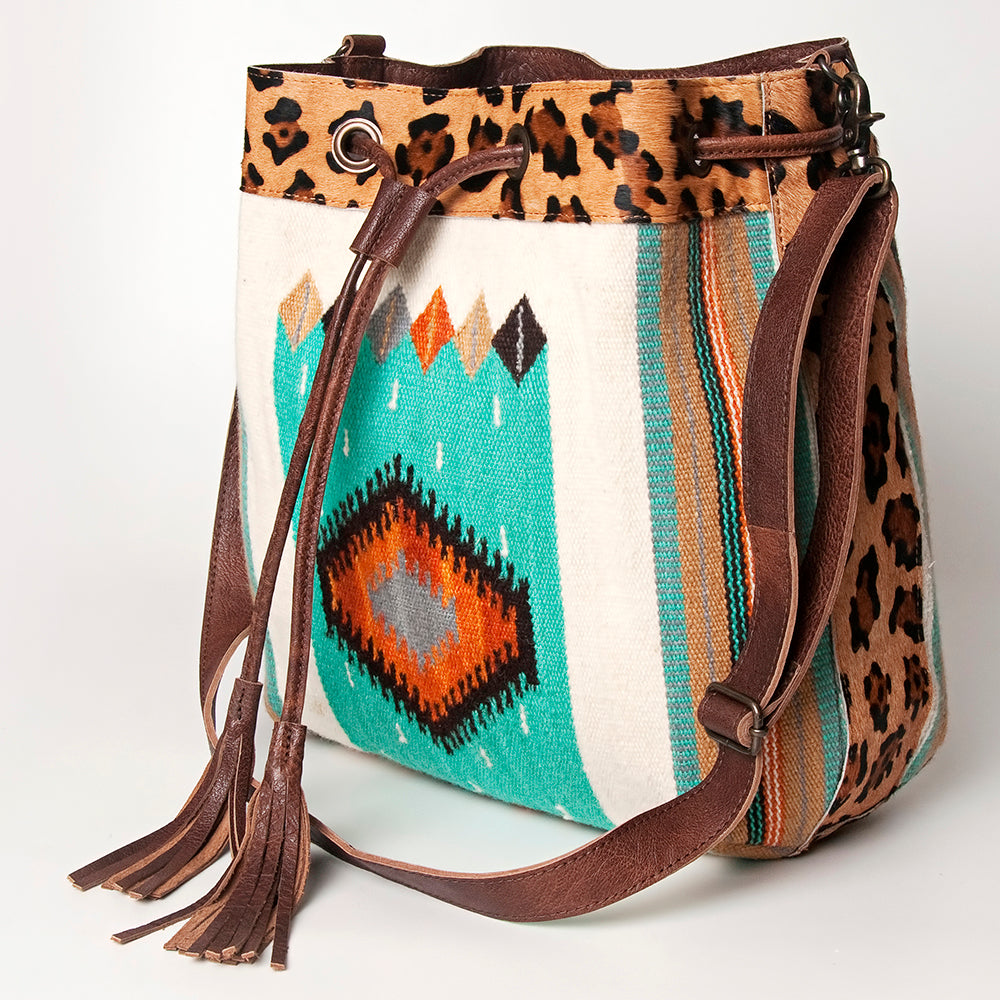 LC-ADBG574 Bucket Genuine Western Leather Women Bag Belle