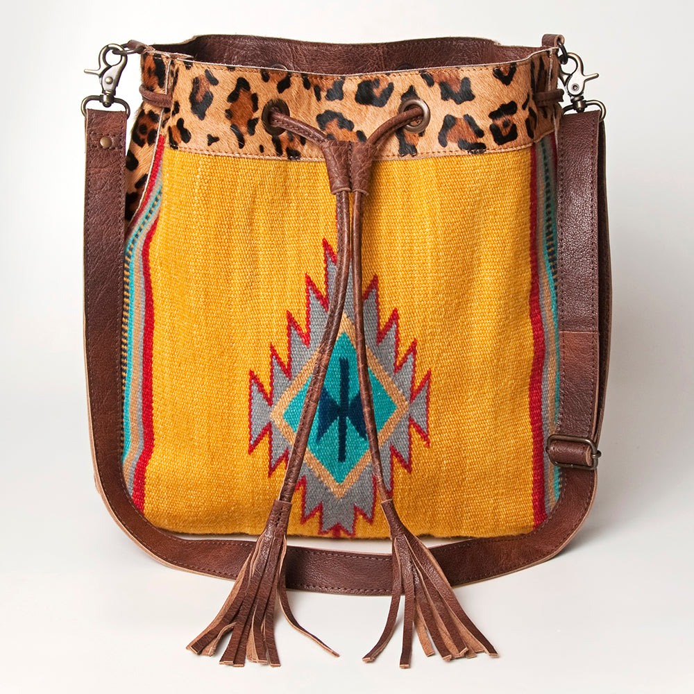 LC-ADBG574 Bucket Genuine Western Leather Women Bag Belle