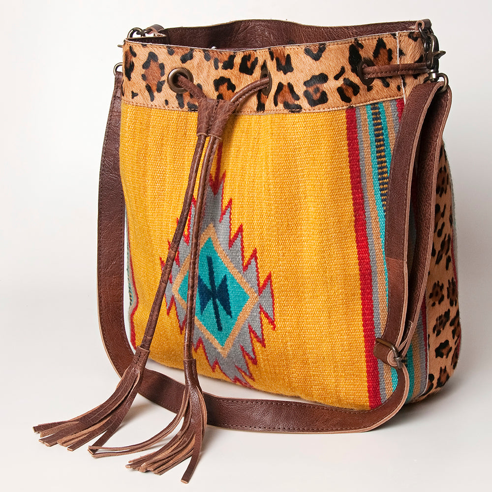 LC-ADBG574 Bucket Genuine Western Leather Women Bag Belle