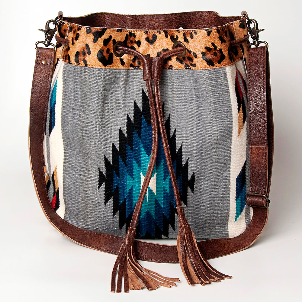 LC-ADBG574 Bucket Genuine Western Leather Women Bag Belle