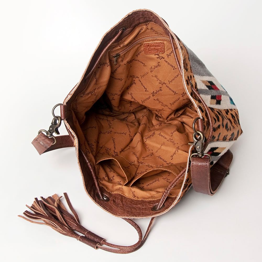 LC-ADBG574 Bucket Genuine Western Leather Women Bag Belle