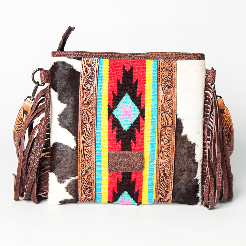 LC-ADBGZ599 Large Crossbody Saddle Blanket Genuine Western Leather Women Bag