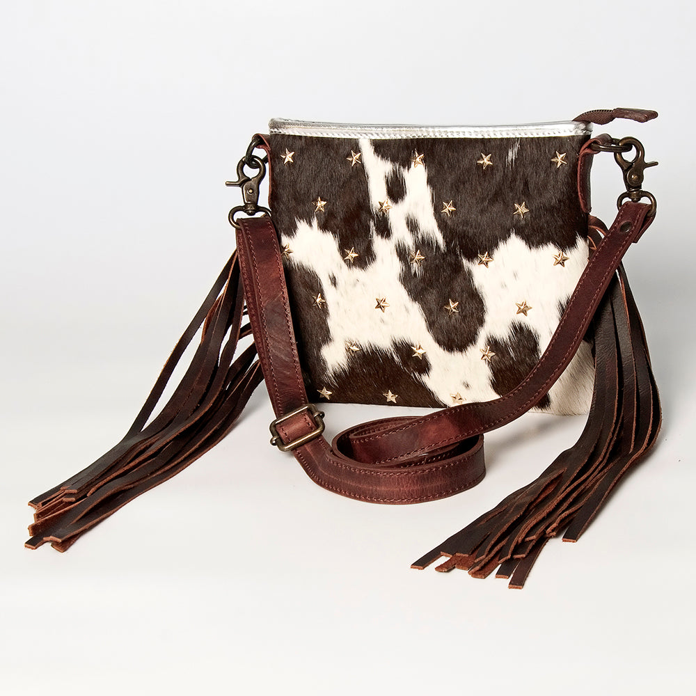 LC-ADBGZ606 Crossbody Hair-On Genuine Western Leather Women Bag