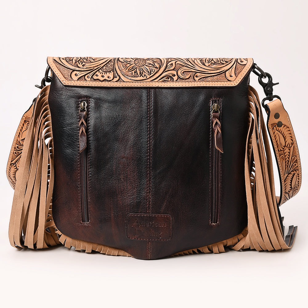 LC-ADBGZ612  Messenger Genuine Western Leather Women Bag