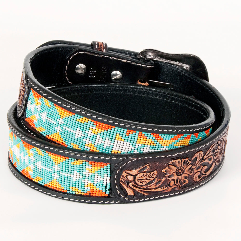 BEE113- Designs Western Leather Belt