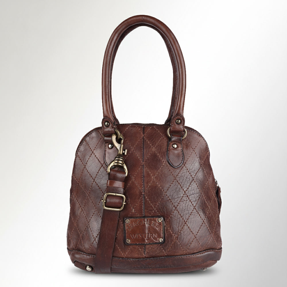 SWC123 Heritage Diamond-Stitch Dome Tote
