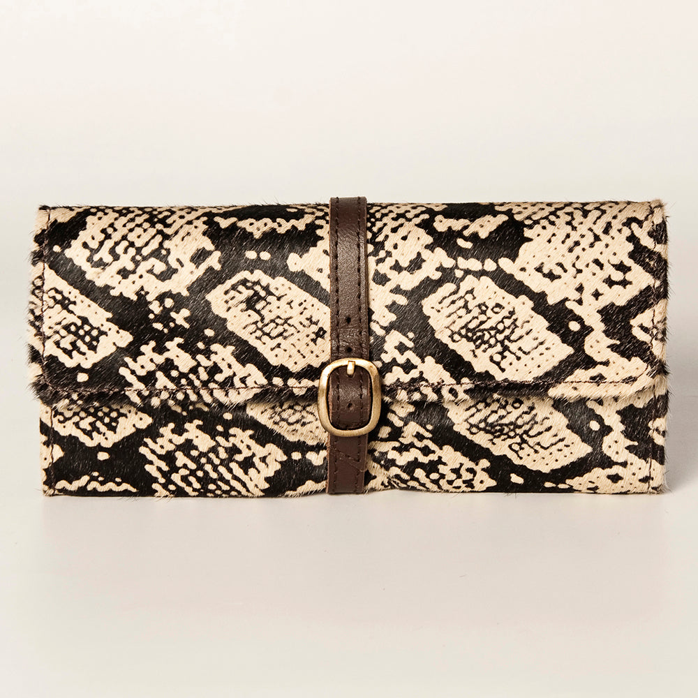 ADBGA245 American Darling Hair-On Cowhide Jewelry Case Vegetable-Tanned Genuine Leather