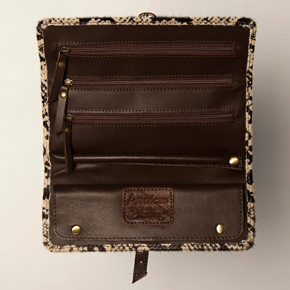 ADBGA245 American Darling Hair-On Cowhide Jewelry Case Vegetable-Tanned Genuine Leather