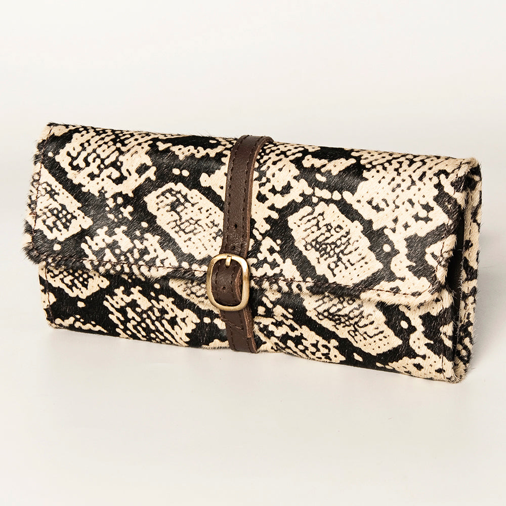 ADBGA245 American Darling Hair-On Cowhide Jewelry Case Vegetable-Tanned Genuine Leather