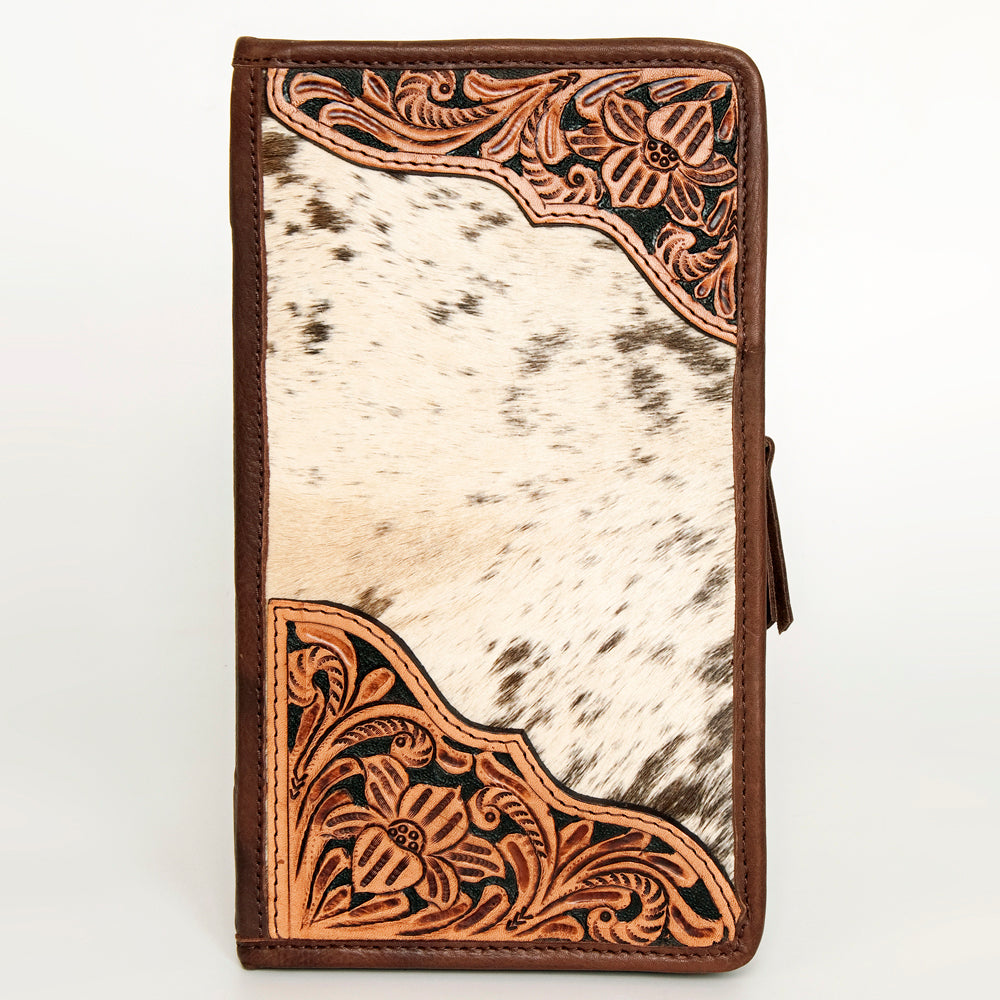 ADBGA246 American Darling Hair-On Cowhide Jewelry Case Hand Tooled Genuine Leather