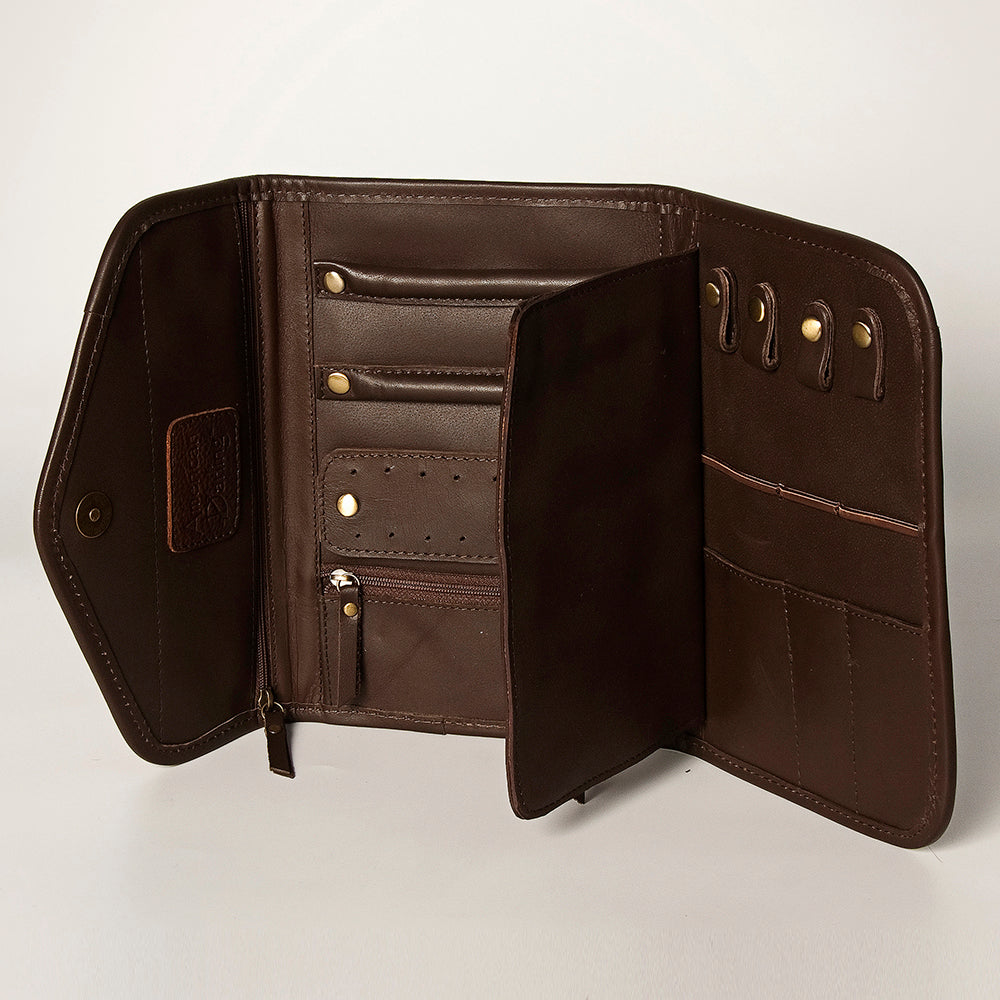 ADBGA250 American Darling Cowhide Leather Jewelry Case Western Storage