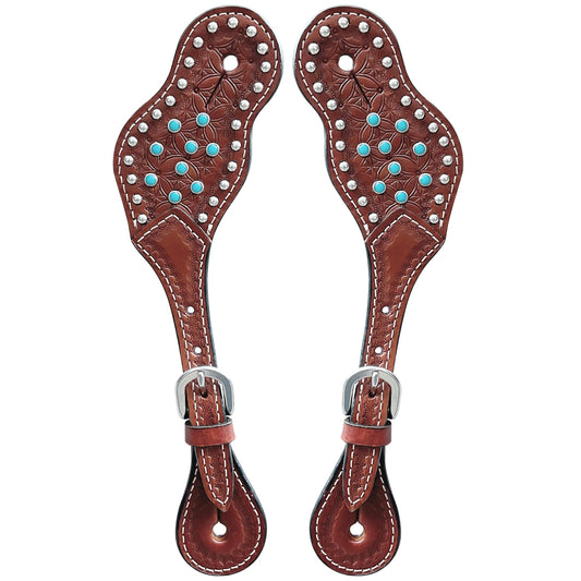 BER259-Western American Leather Spur Strap