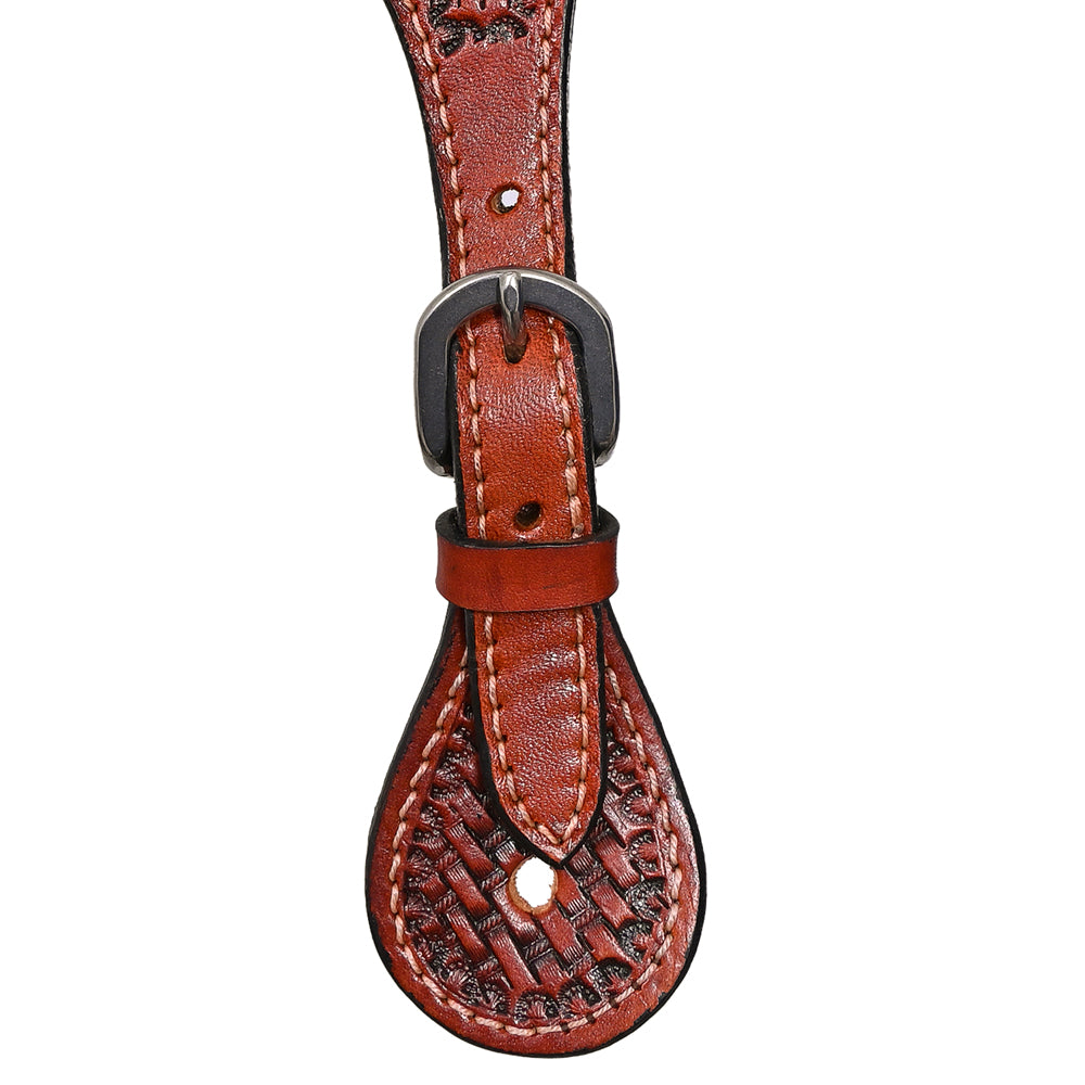 BER264-Western American Leather Spur Strap